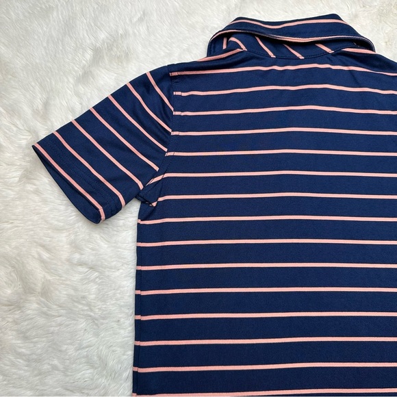 Tommy Bahama Polo Shirt Blue and Pink Striped Size 6 - Picture 13 of 16